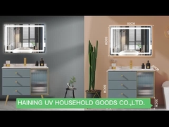 주도하는 반사경과 바닥 유형 3 서랍 욕실 세면화장대